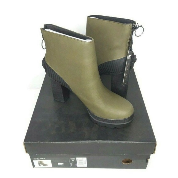 sorel dacie waterproof leather bootie